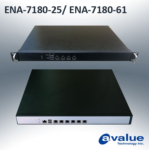 промышленные серверы сетевой безопасности для монтажа в стойку ENA-7180 
