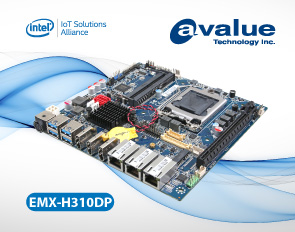 Материнская плата EMX-H310DP формата Thin Mini ITX от компании Avalue